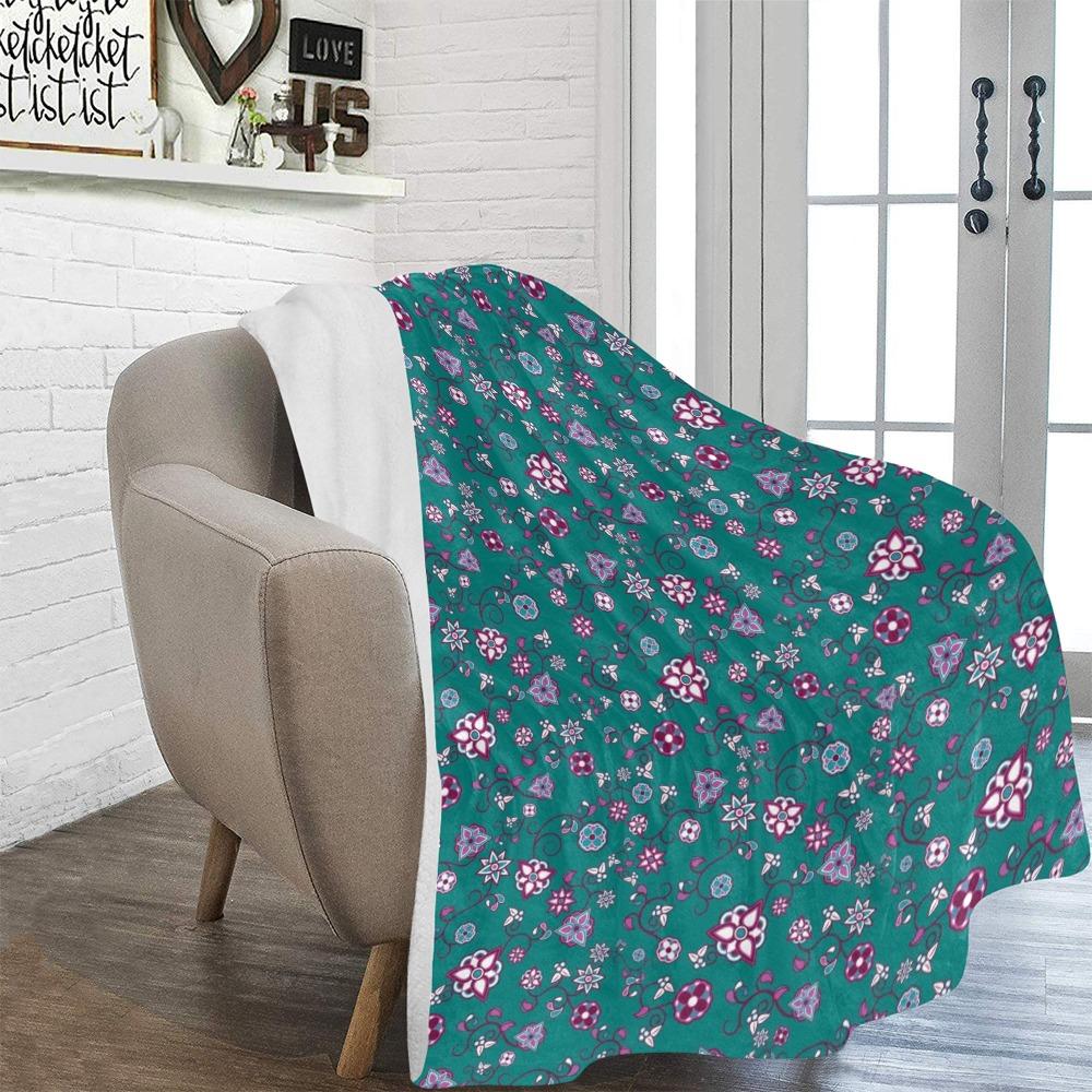 Burgundy Bloom Ultra-Soft Micro Fleece Blanket 60"x80" Ultra-Soft Blanket 60''x80'' e-joyer 