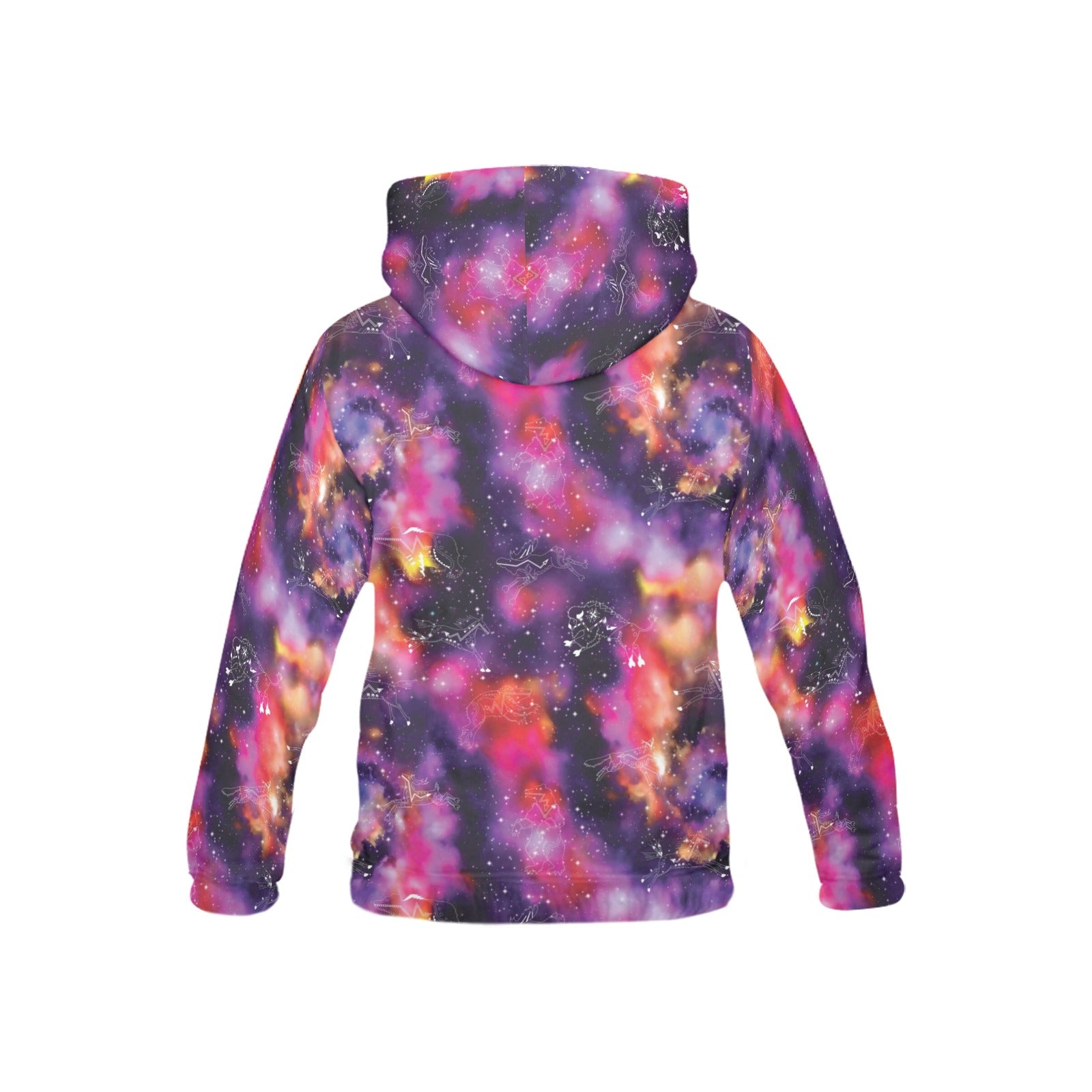 Animal Ancestors 9 Cosmic Swirl Purple and Red Hoodie for Kid (USA Size)