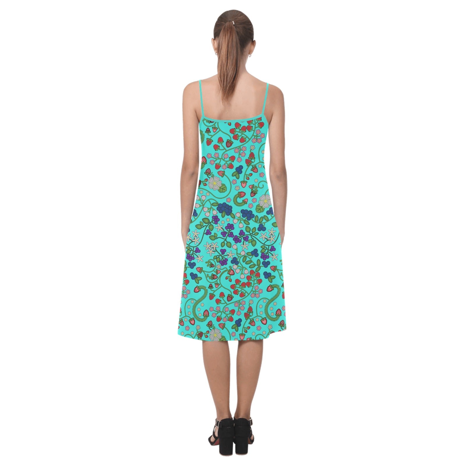 Grandmother Stories Turquoise Alcestis Slip Dress