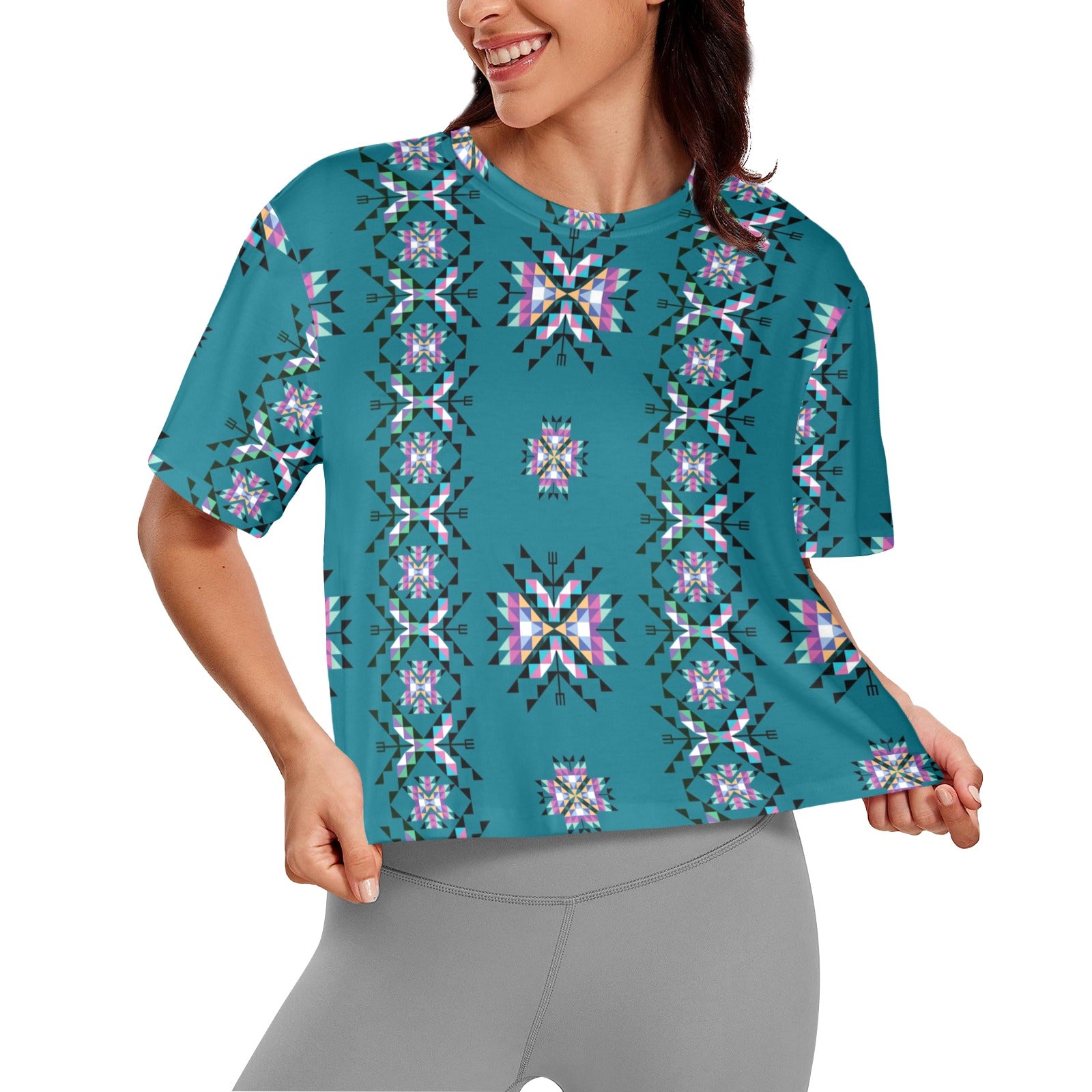 Medicine Lodge Dark Winter Women's Cropped T-shirt