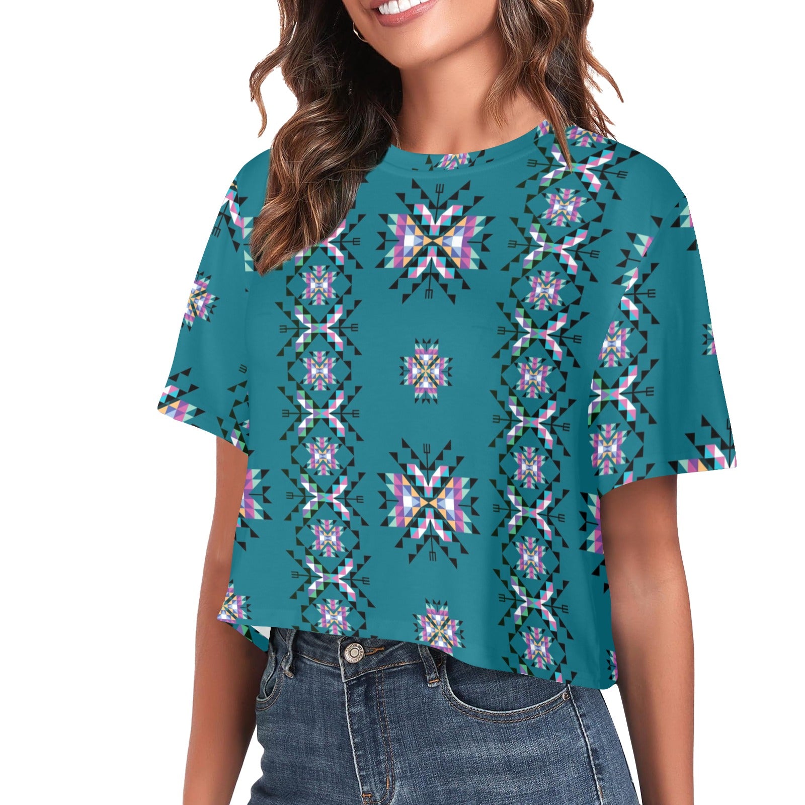 Medicine Lodge Dark Winter Women's Cropped T-shirt