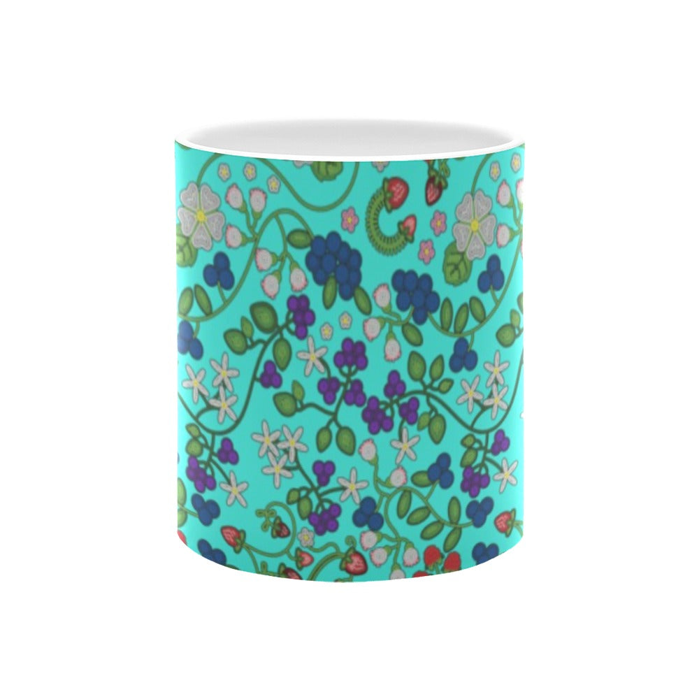 Grandmother Stories Turquoise White Mug(11OZ)