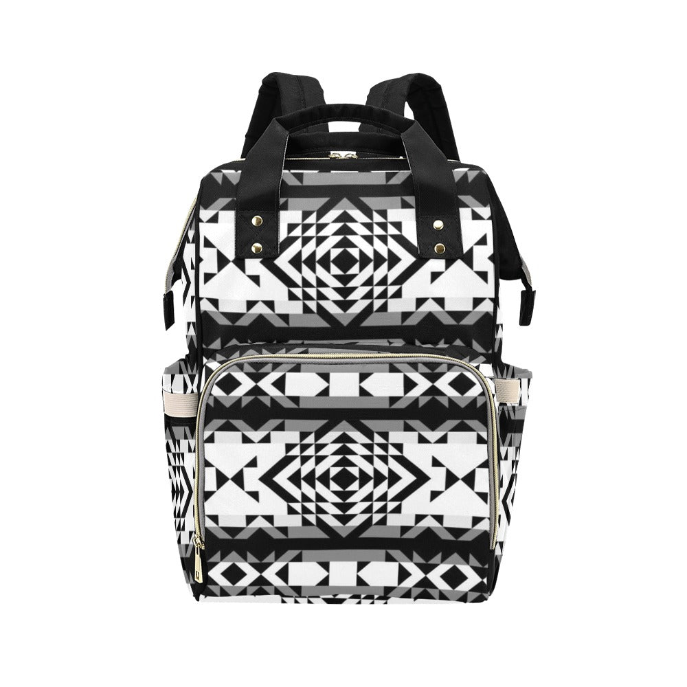 Horses Running Black Sky Multi-Function Diaper Backpack/Diaper Bag