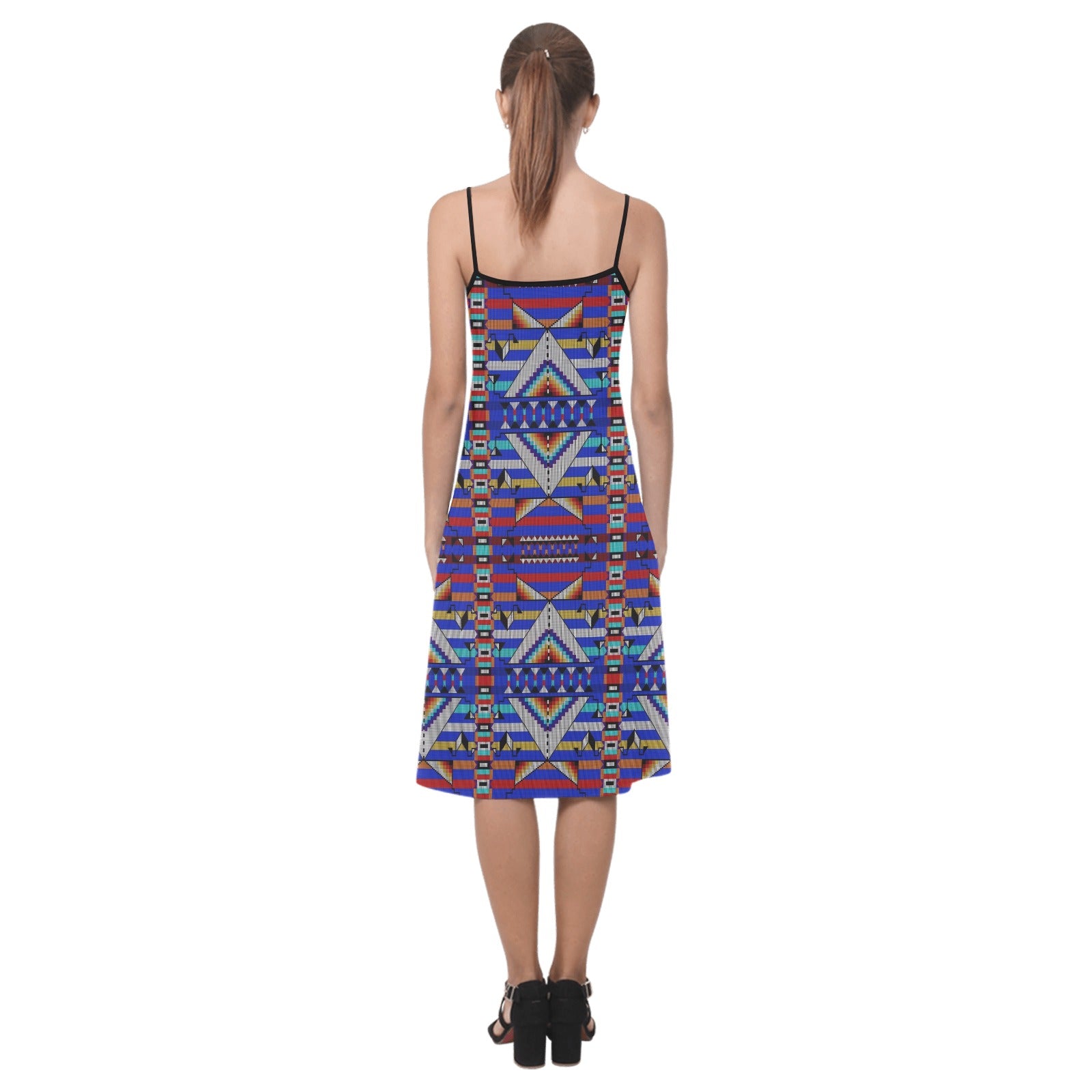 Medicine Blessing Blue Alcestis Slip Dress (Model D05)