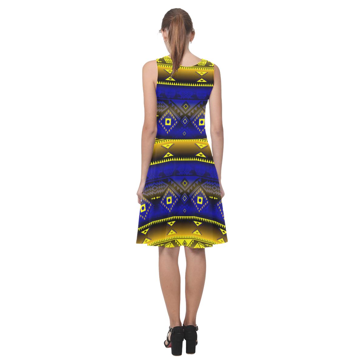 California Coast Afternoon Storm Atalanta Casual Sundress(Model D04) Atalanta Sundress (D04) e-joyer