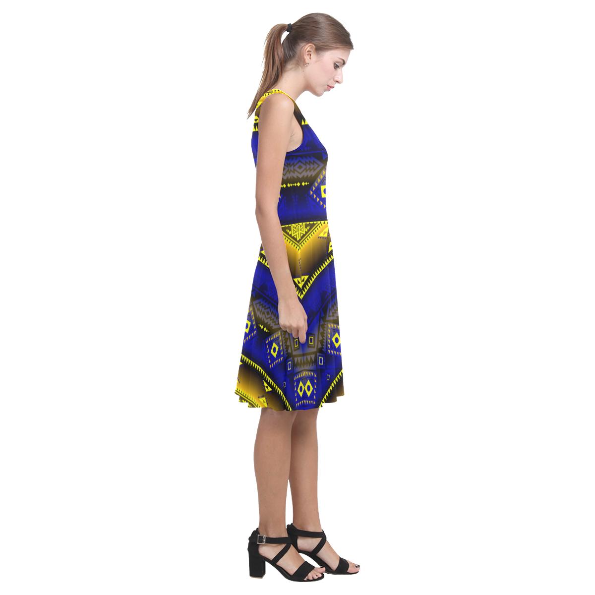 California Coast Afternoon Storm Atalanta Casual Sundress(Model D04) Atalanta Sundress (D04) e-joyer