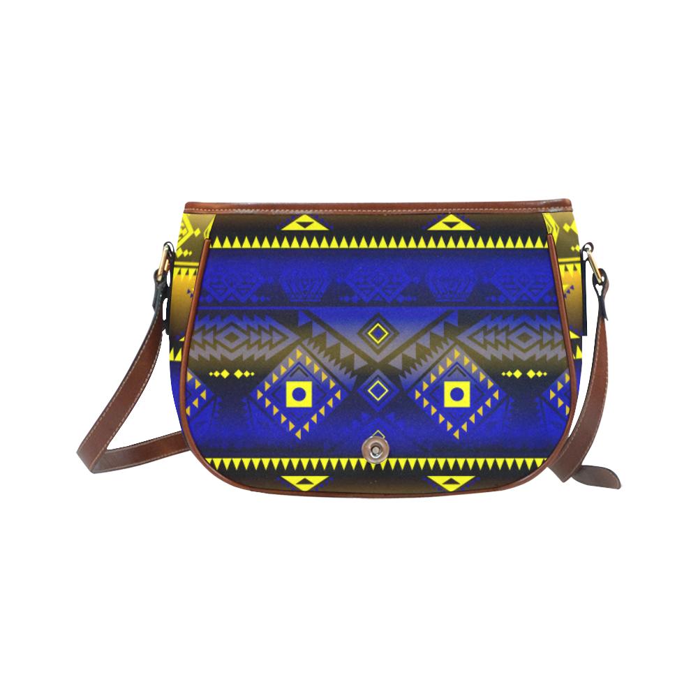California Coast Afternoon Storm Saddle Bag/Small (Model 1649) Full Customization Saddle Bag/Small (Full Customization) e-joyer