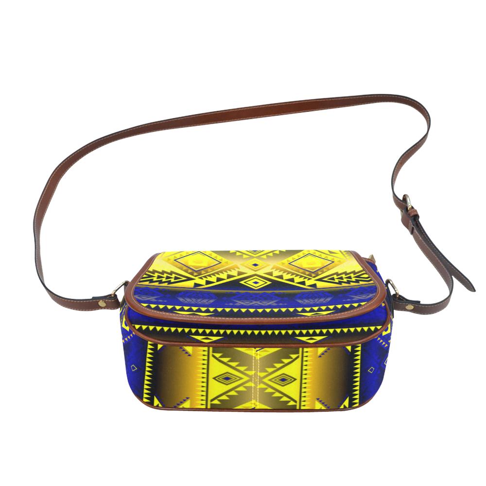 California Coast Afternoon Storm Saddle Bag/Small (Model 1649) Full Customization Saddle Bag/Small (Full Customization) e-joyer