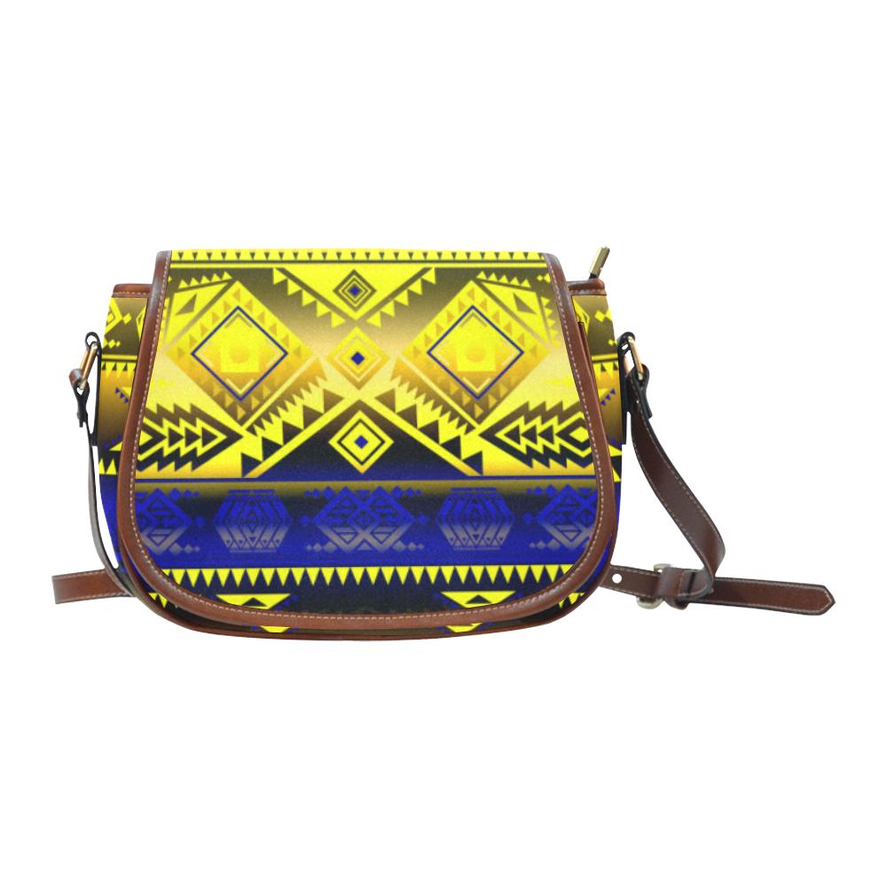 California Coast Afternoon Storm Saddle Bag/Small (Model 1649) Full Customization Saddle Bag/Small (Full Customization) e-joyer
