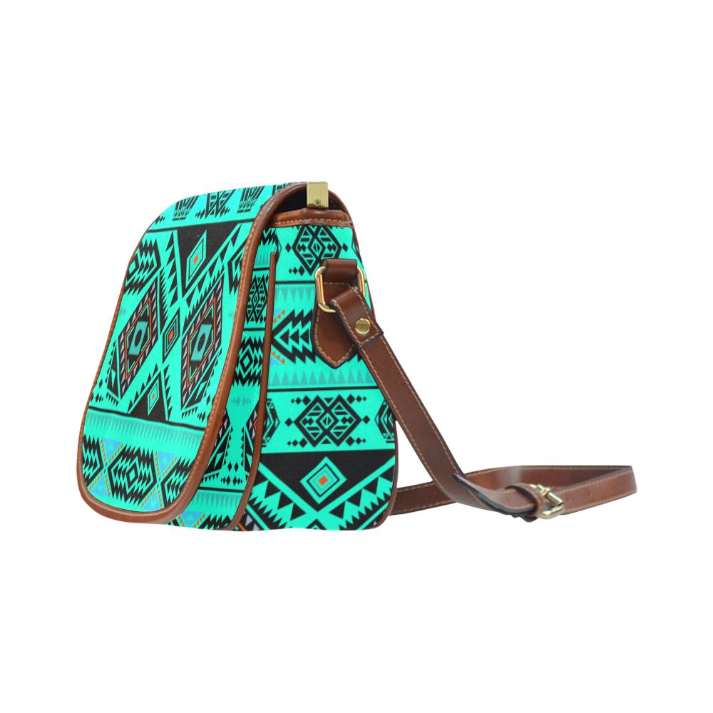California Coast Big Seas Saddle Bag/Small (Model 1649) Full Customization Saddle Bag/Small (Full Customization) e-joyer