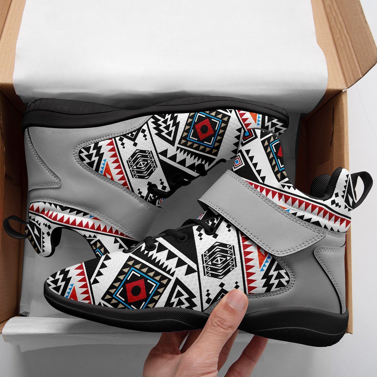 California Coast Ipottaa Basketball / Sport High Top Shoes - Black Sole 49 Dzine