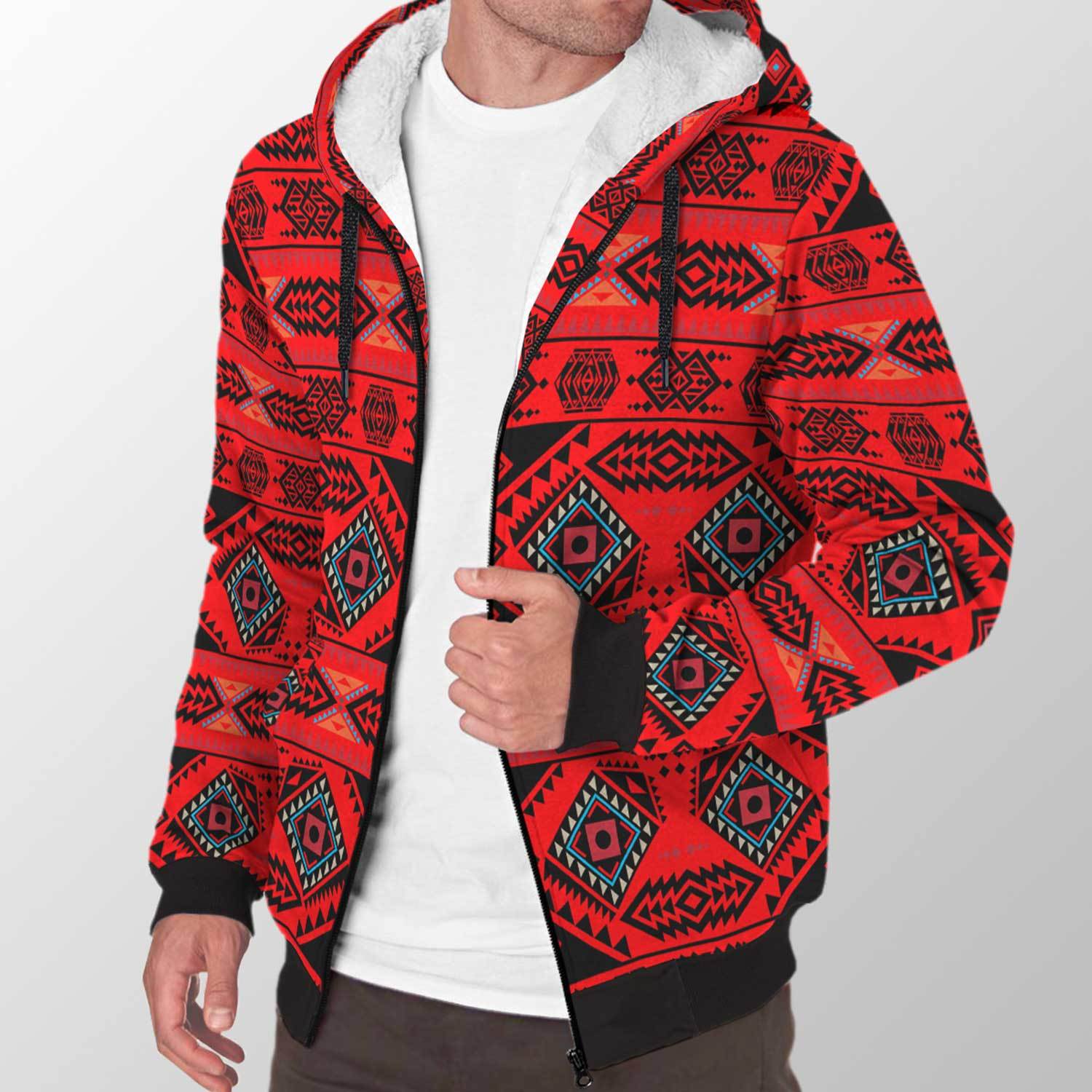 California Coast Mask Sherpa Hoodie 49 Dzine