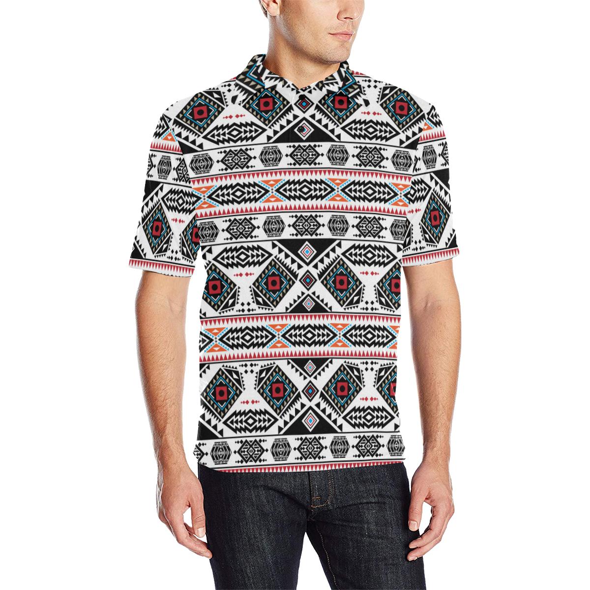 California Coast Men's All Over Print Polo Shirt (Model T55) Men's Polo Shirt (Model T55) e-joyer