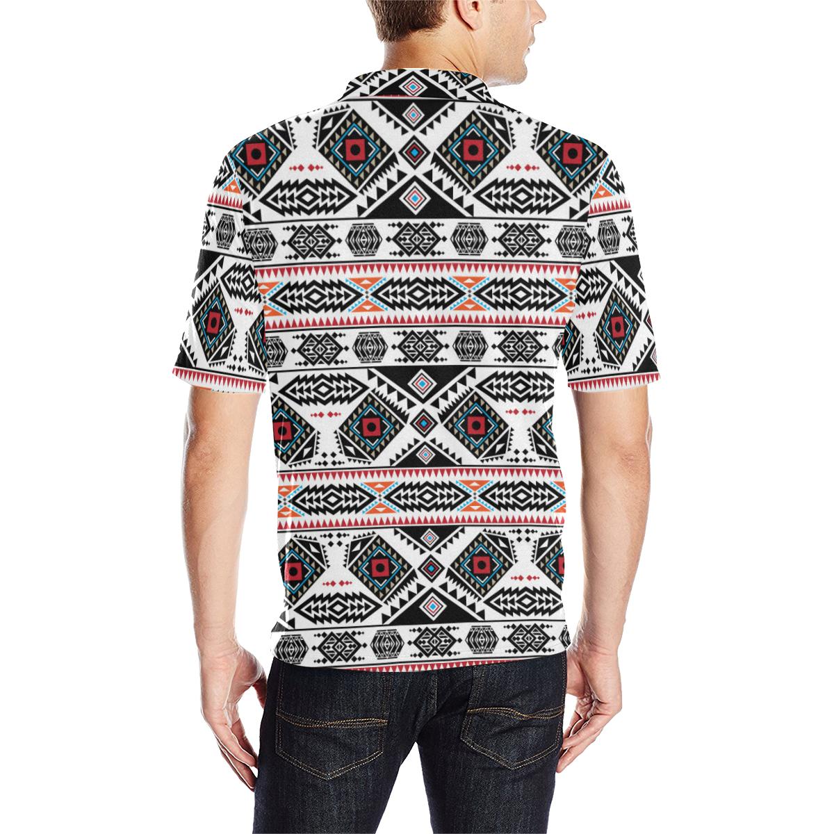 California Coast Men's All Over Print Polo Shirt (Model T55) Men's Polo Shirt (Model T55) e-joyer