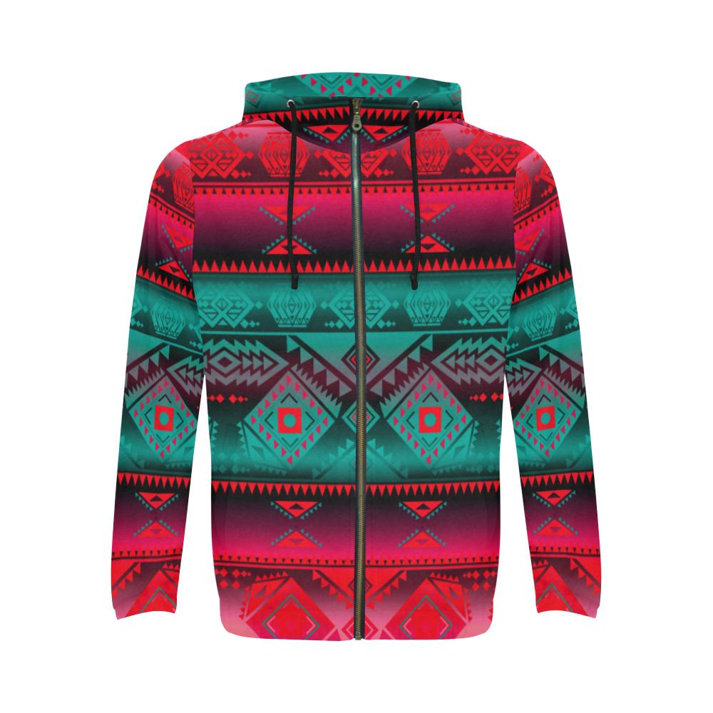 California Coast Summer Gather All Over Print Full Zip Hoodie for Men (Model H14) All Over Print Full Zip Hoodie for Men (H14) e-joyer