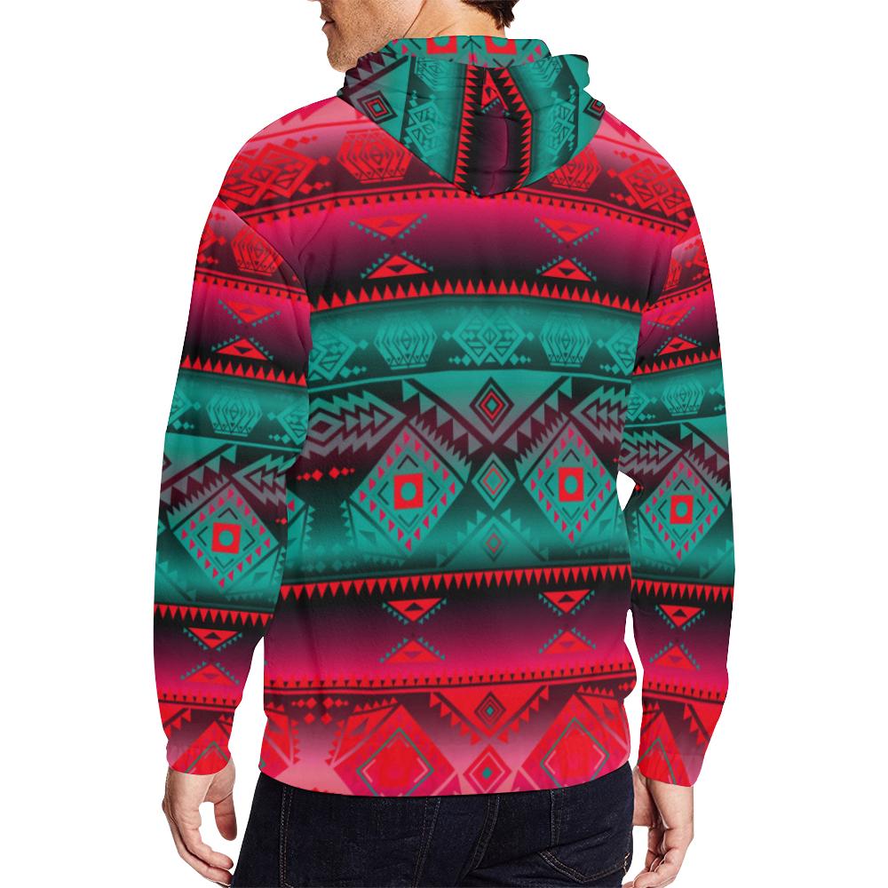 California Coast Summer Gather All Over Print Full Zip Hoodie for Men (Model H14) All Over Print Full Zip Hoodie for Men (H14) e-joyer
