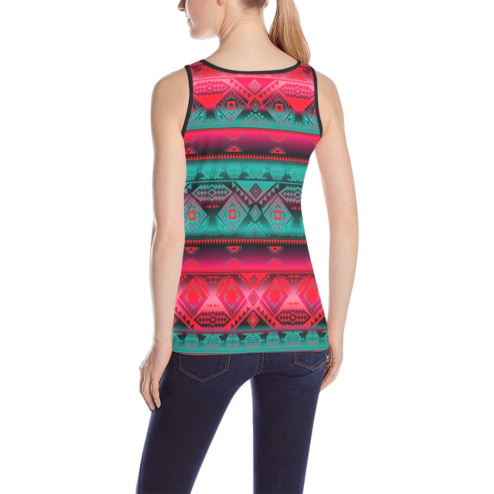 California Coast Summer Gather All Over Print Tank Top for Women (Model T43) All Over Print Tank Top for Women (T43) e-joyer