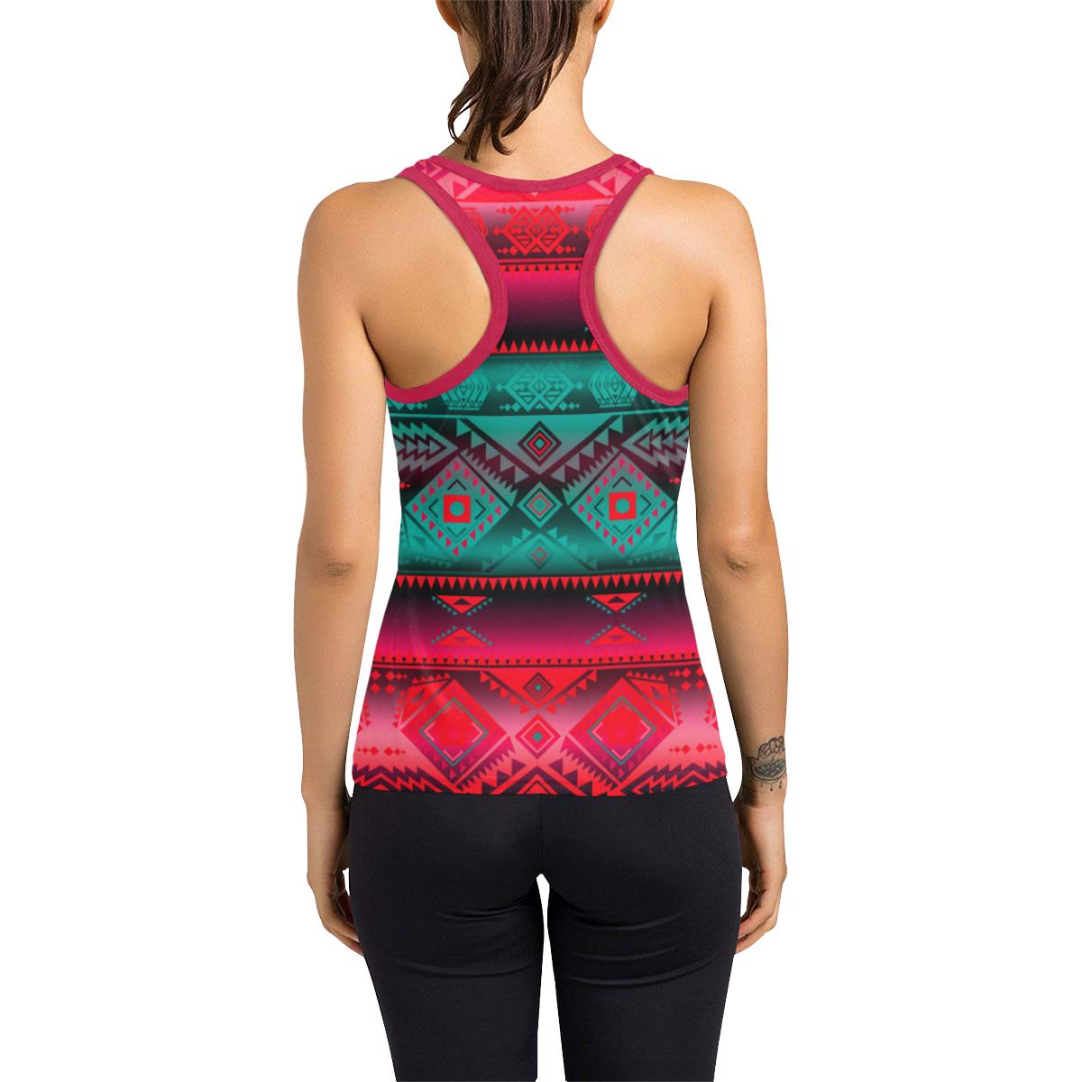 California Coast Summer Gather Women's Racerback Tank Top (Model T60) Racerback Tank Top (T60) e-joyer