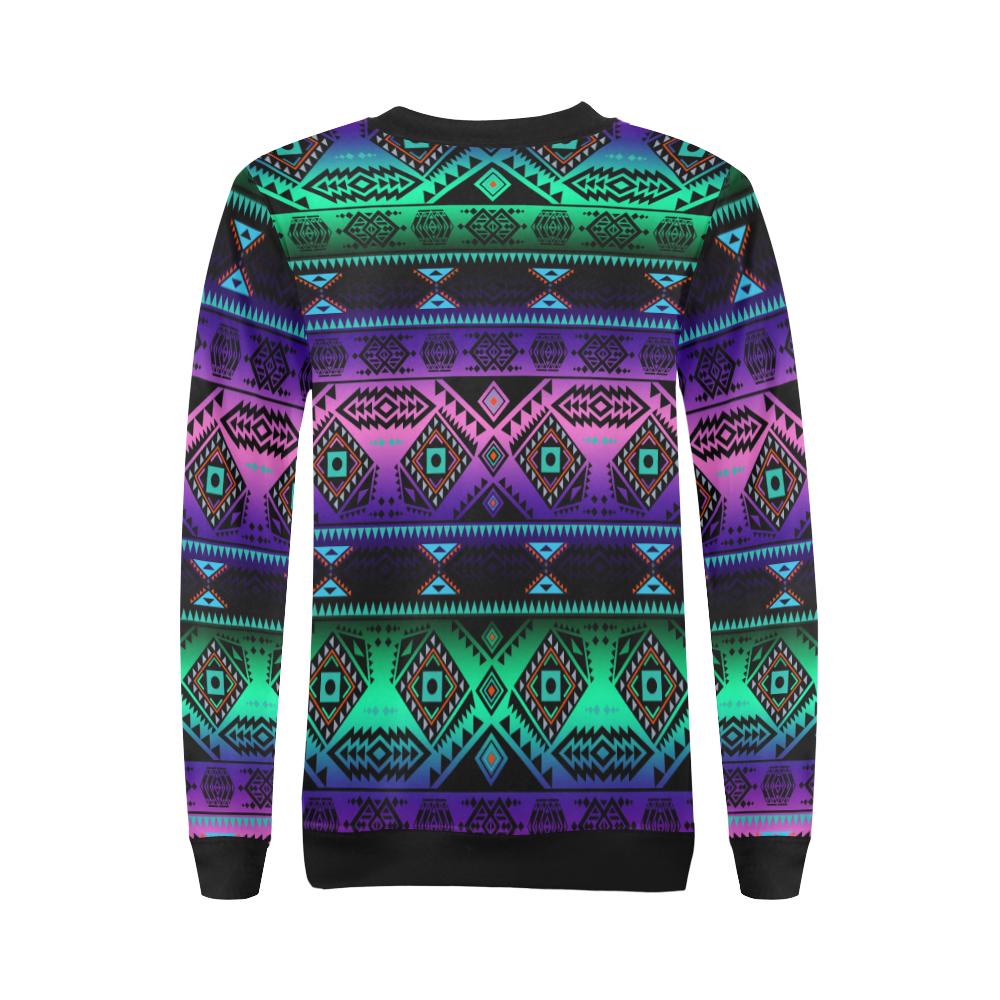 California Coast Sunrise All Over Print Crewneck Sweatshirt for Women (Model H18) Crewneck Sweatshirt for Women (H18) e-joyer