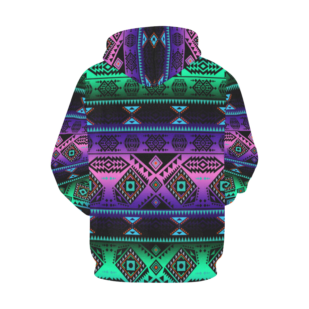 California Coast Sunrise All Over Print Hoodie for Women (USA Size) (Model H13) Hoodie e-joyer