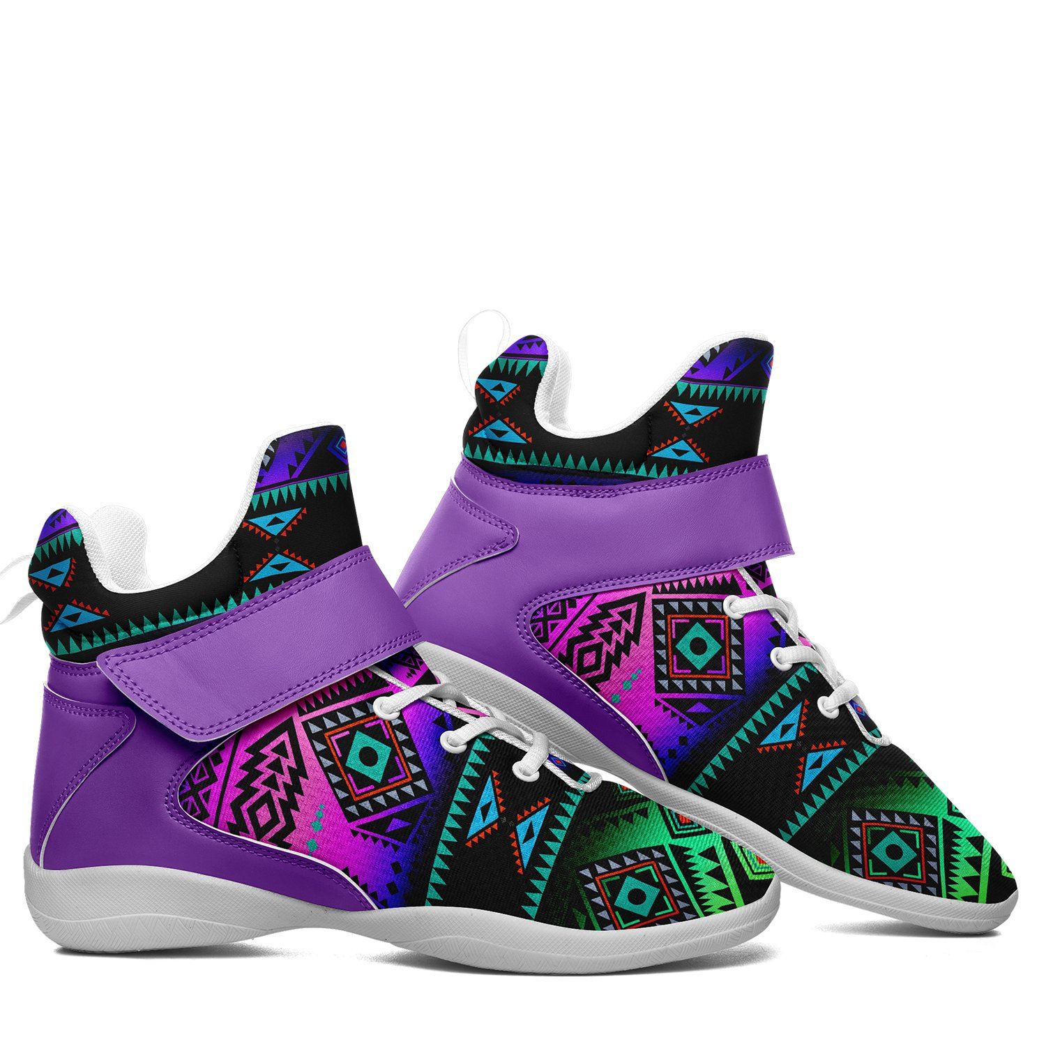 California Coast Sunrise Ipottaa Basketball / Sport High Top Shoes 49 Dzine