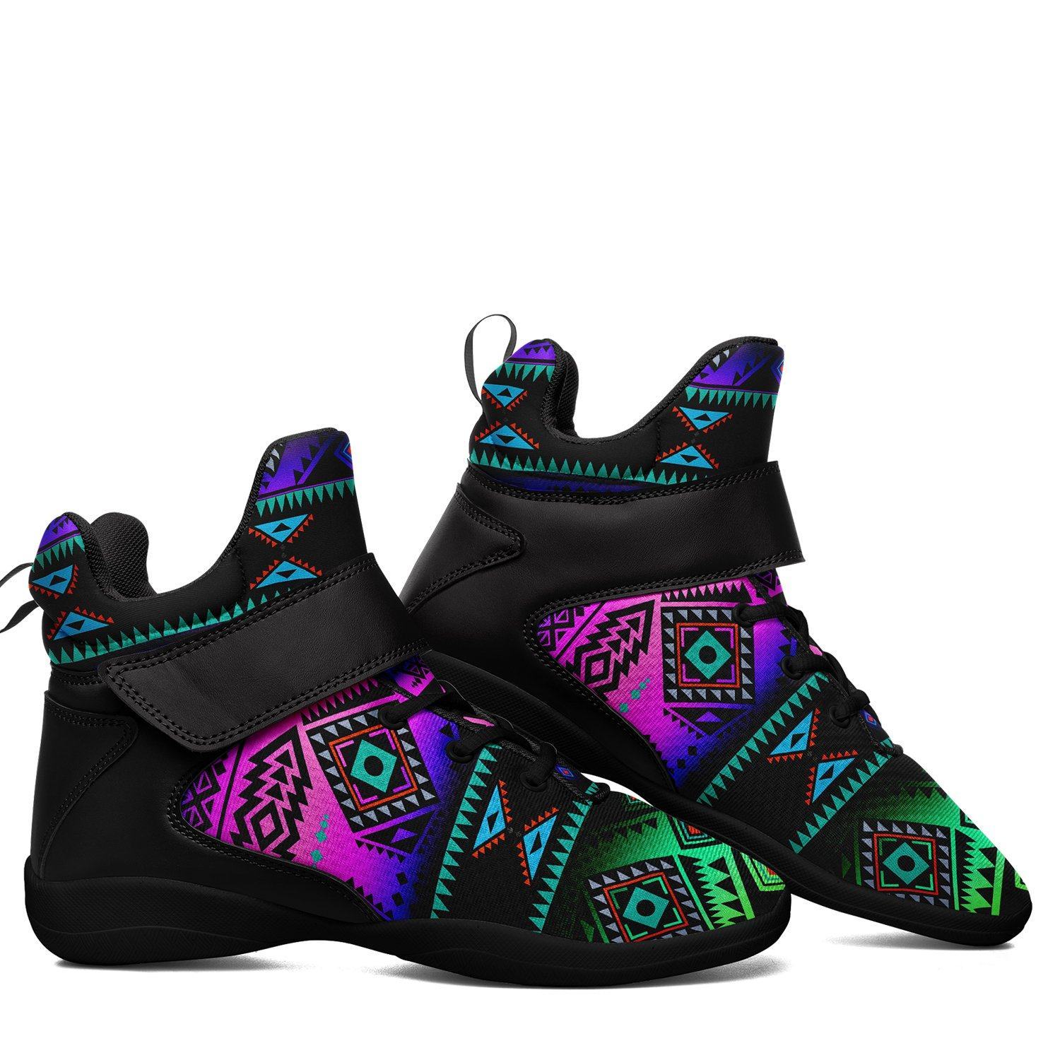 California Coast Sunrise Ipottaa Basketball / Sport High Top Shoes - Black Sole 49 Dzine