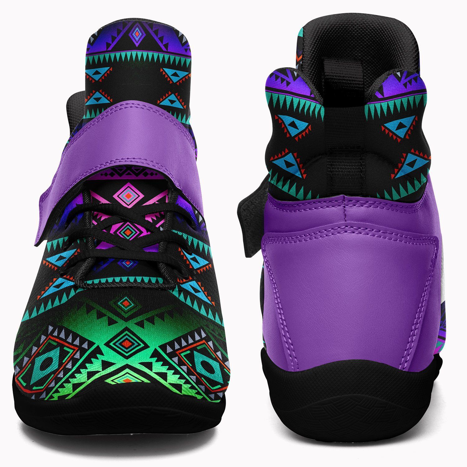 California Coast Sunrise Ipottaa Basketball / Sport High Top Shoes - Black Sole 49 Dzine