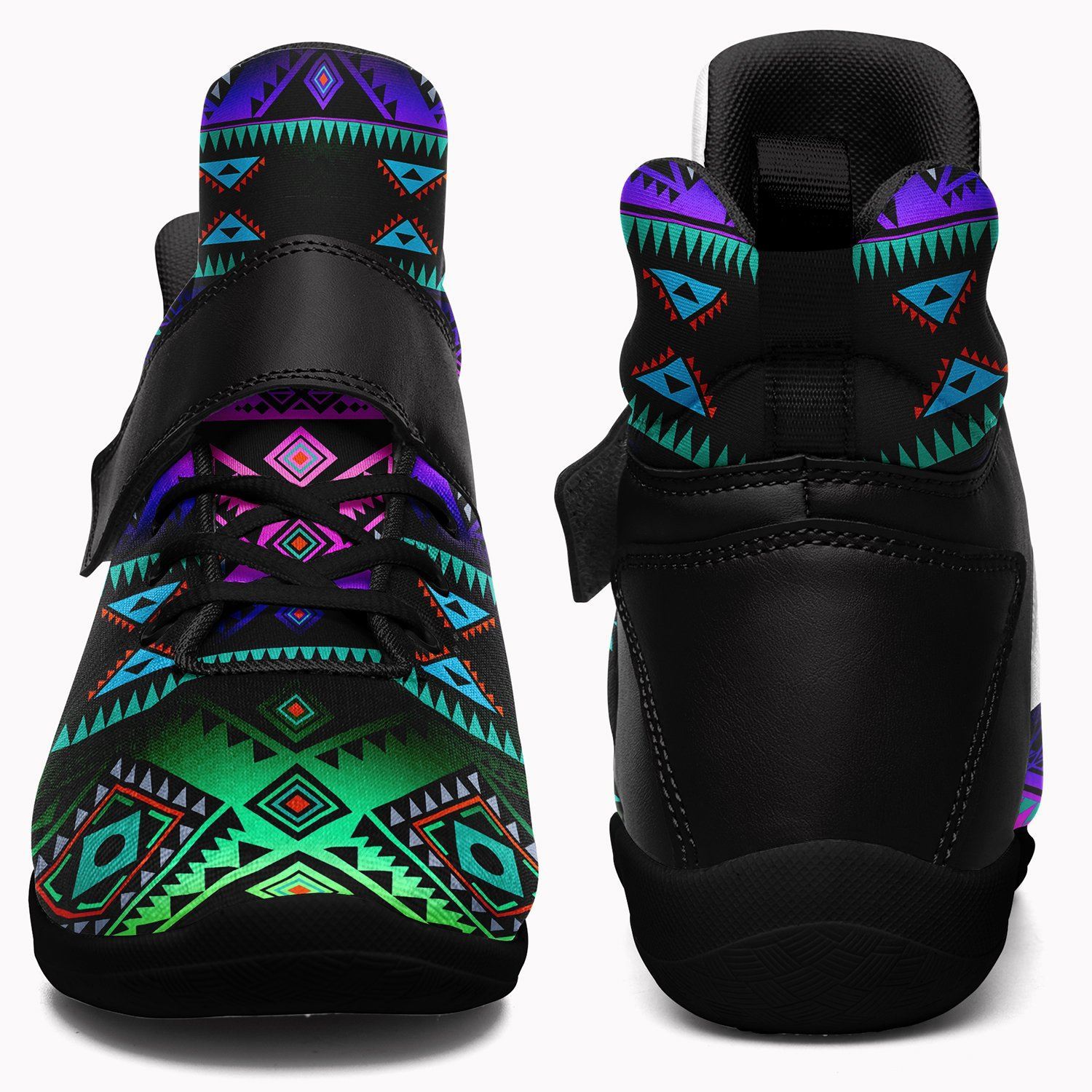 California Coast Sunrise Ipottaa Basketball / Sport High Top Shoes - Black Sole 49 Dzine