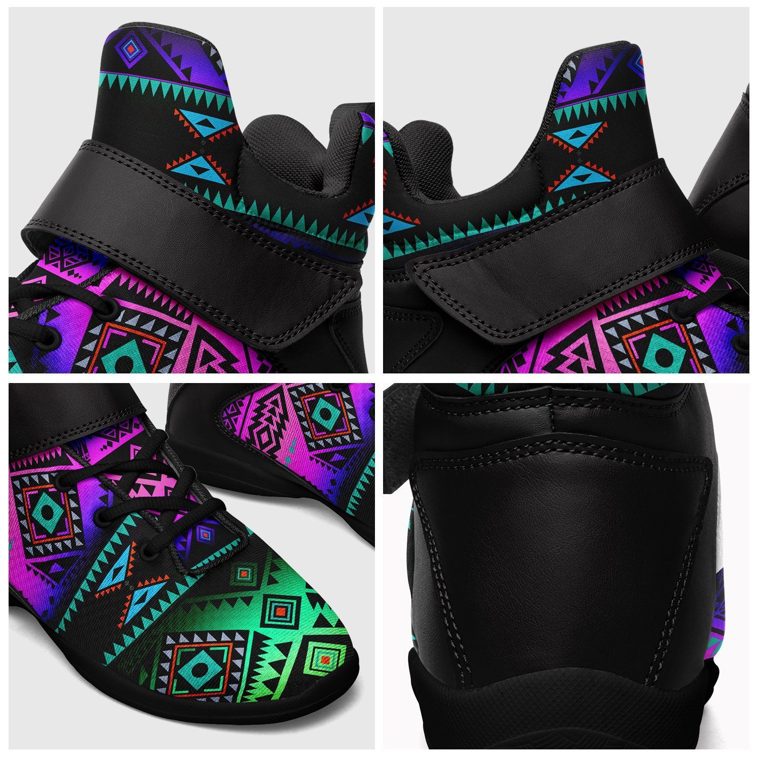 California Coast Sunrise Ipottaa Basketball / Sport High Top Shoes - Black Sole 49 Dzine