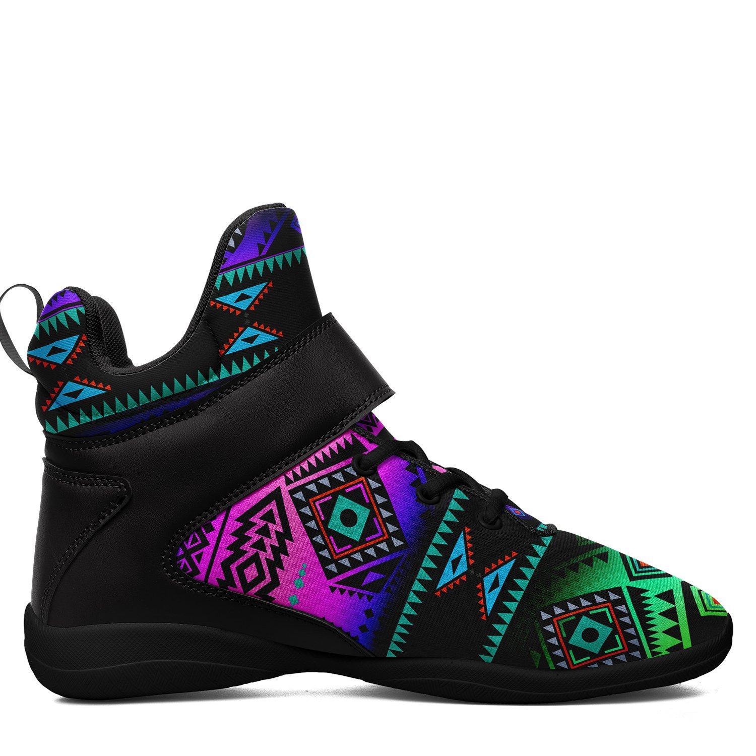California Coast Sunrise Ipottaa Basketball / Sport High Top Shoes - Black Sole 49 Dzine