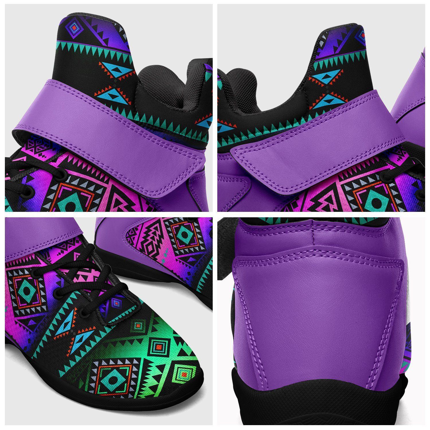 California Coast Sunrise Ipottaa Basketball / Sport High Top Shoes - Black Sole 49 Dzine