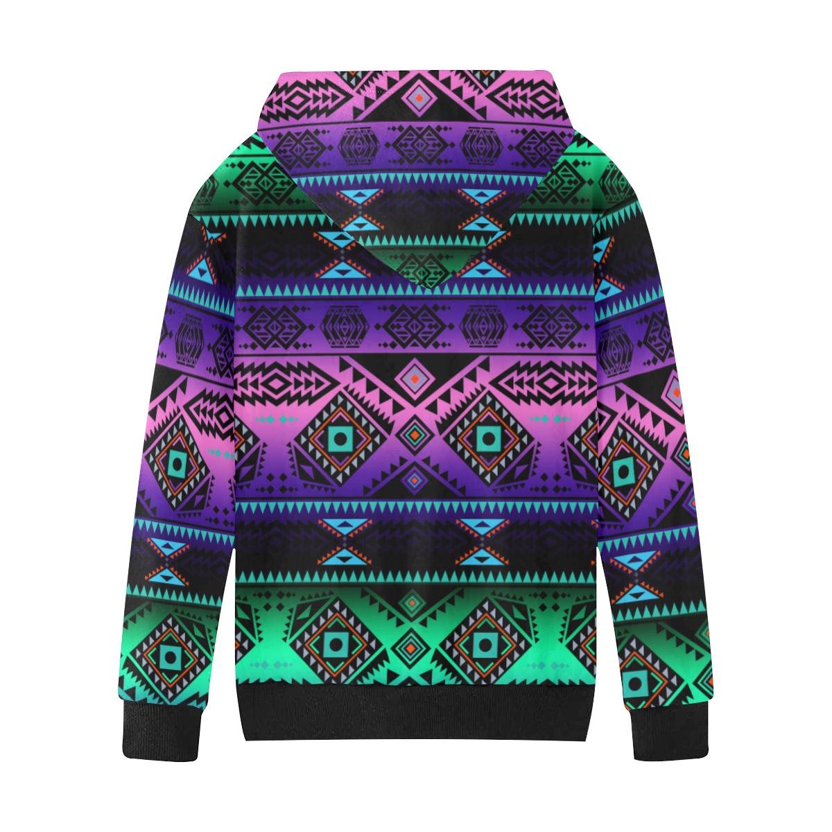 California Coast Sunrise Kids' All Over Print Hoodie (Model H38) Kids' AOP Hoodie (H38) e-joyer