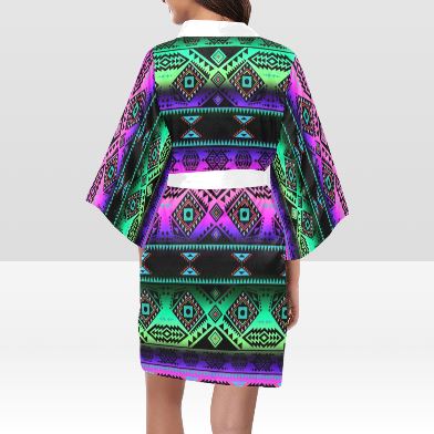 California Coast Sunrise Kimono Robe Artsadd
