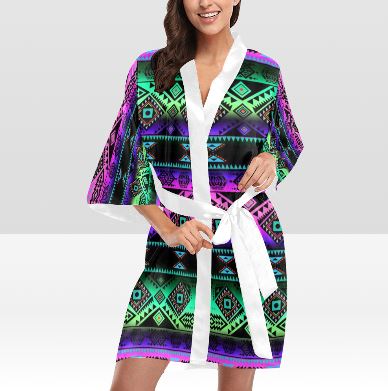 California Coast Sunrise Kimono Robe Artsadd