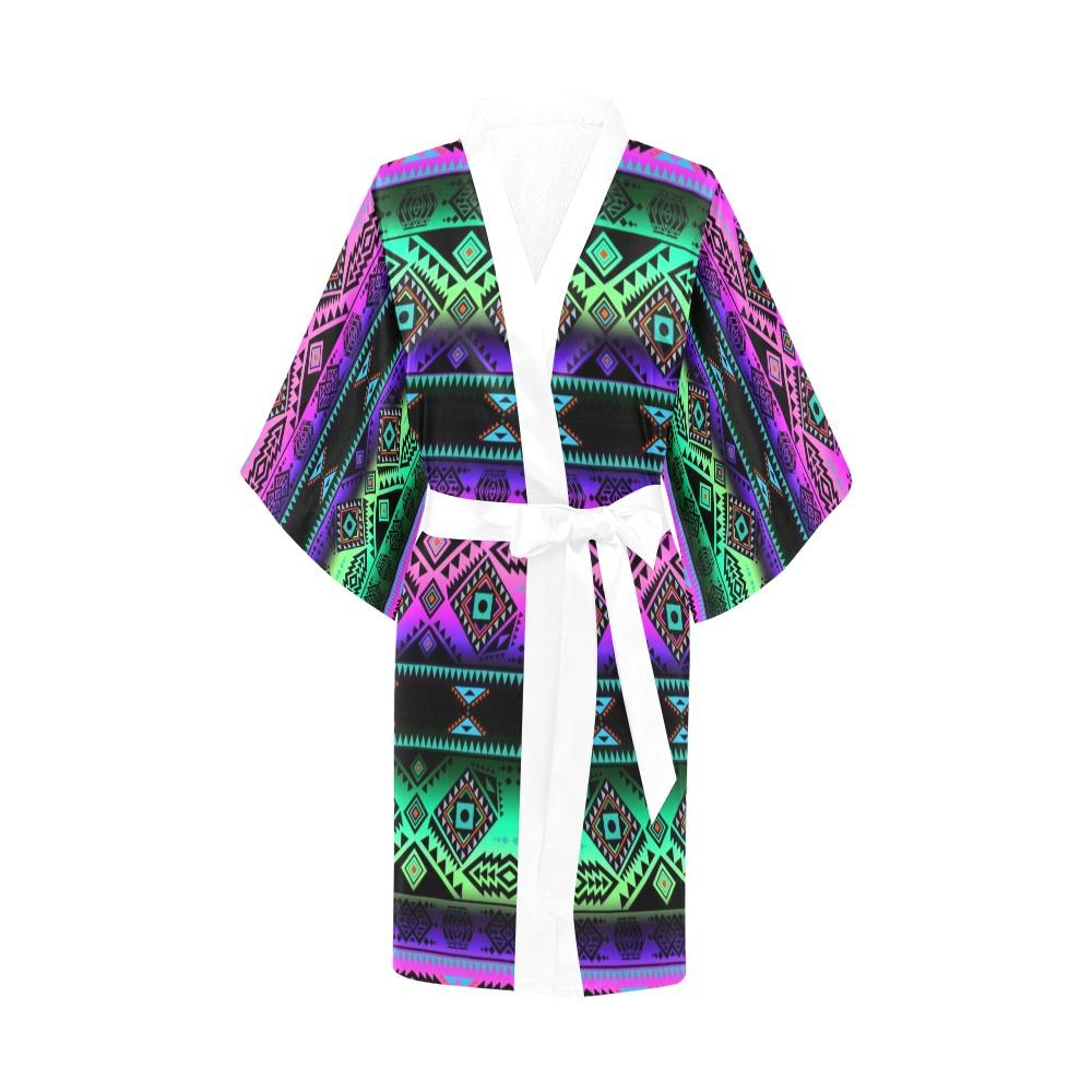 California Coast Sunrise Kimono Robe Artsadd