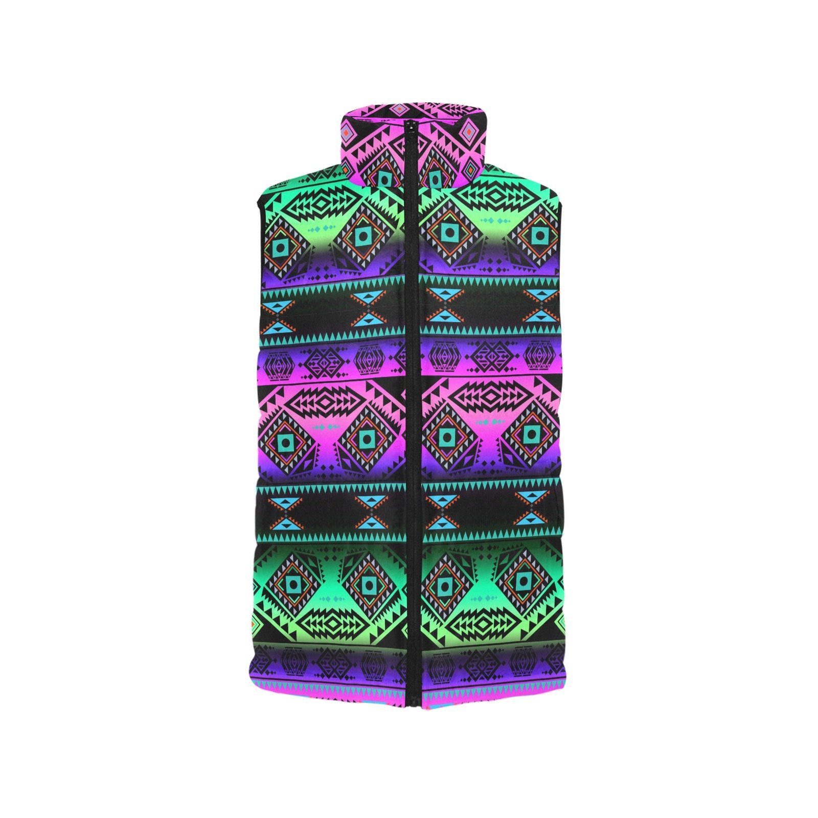 California Coast Sunrise Men's Padded Vest Jacket (Model H44) Men's Padded Vest Jacket (H44) e-joyer