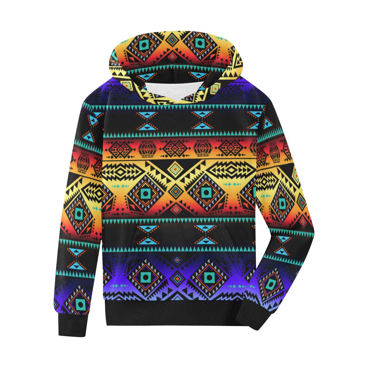 California Coast Sunset Kids' All Over Print Hoodie (Model H38) Kids' AOP Hoodie (H38) e-joyer