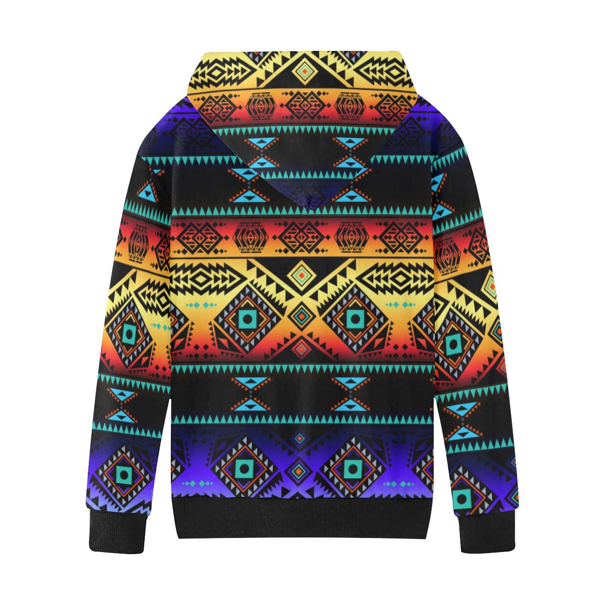 California Coast Sunset Kids' All Over Print Hoodie (Model H38) Kids' AOP Hoodie (H38) e-joyer