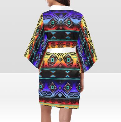 California Coast Sunset Kimono Robe Artsadd