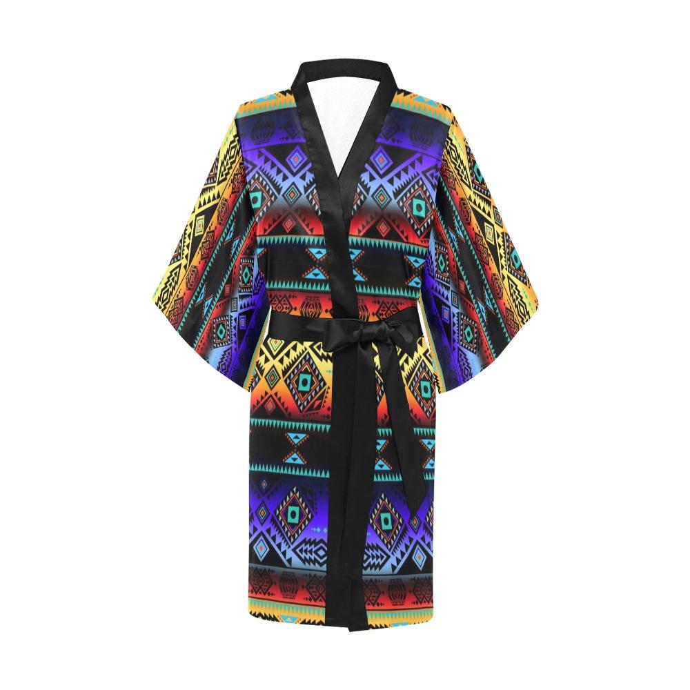 California Coast Sunset Kimono Robe Artsadd
