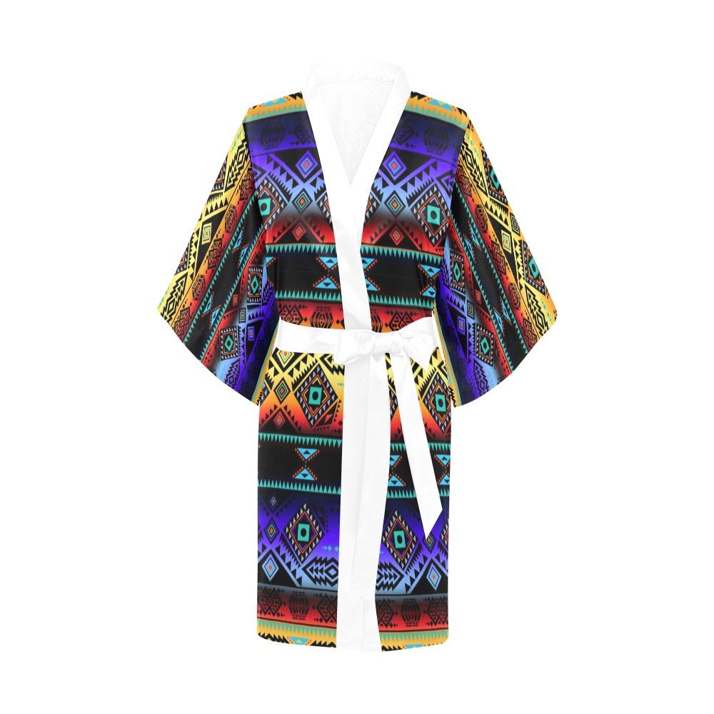 California Coast Sunset Kimono Robe Artsadd