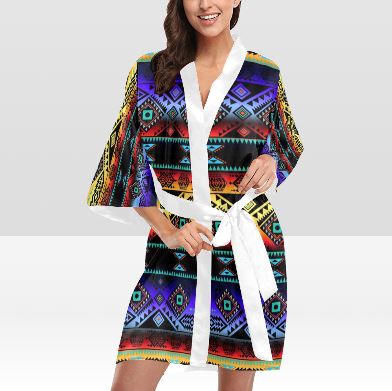 California Coast Sunset Kimono Robe Artsadd