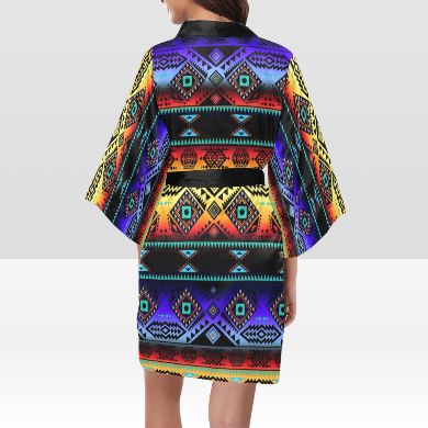 California Coast Sunset Kimono Robe Artsadd