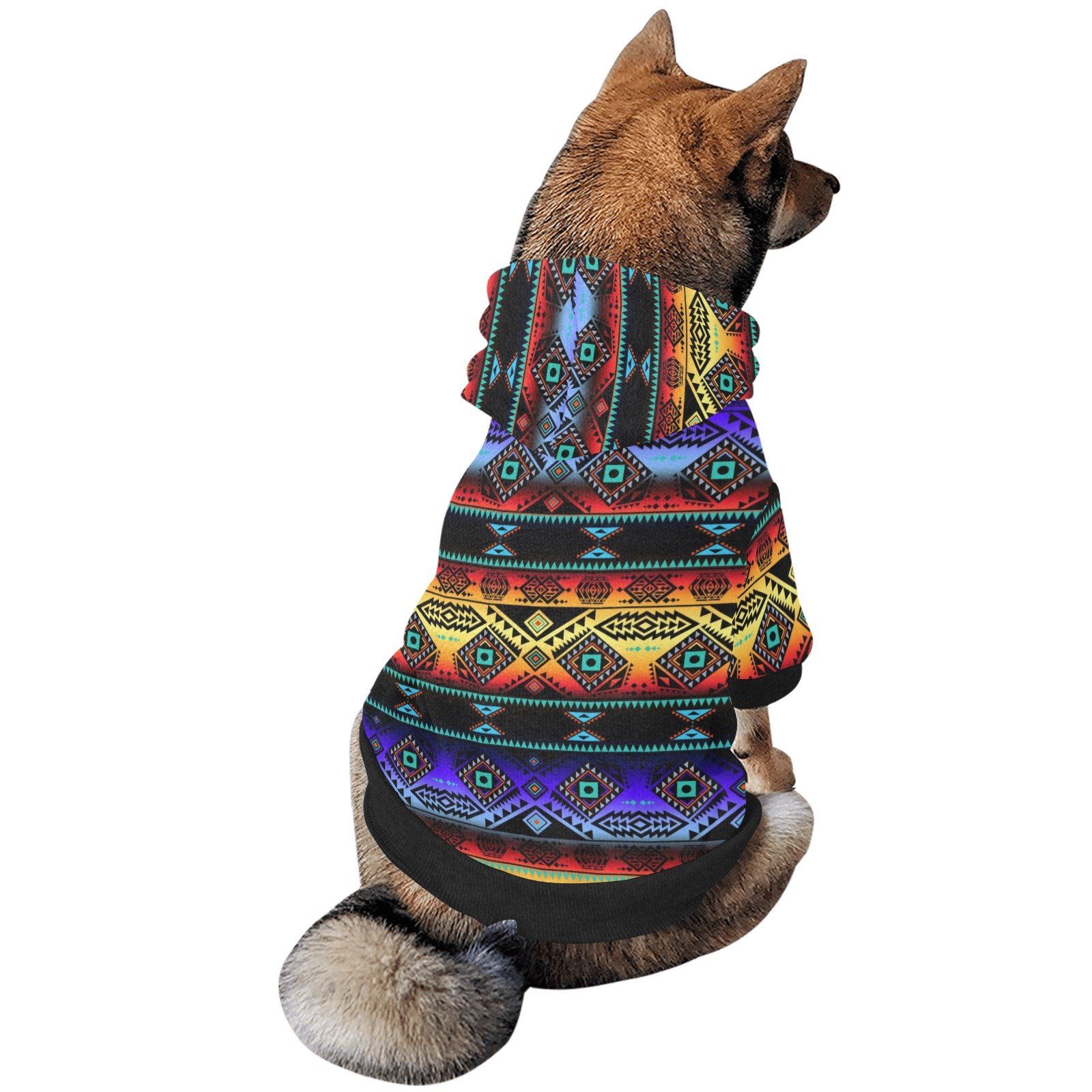 California Coast Sunset Pet Dog Hoodie Pet Dog Hoodie e-joyer