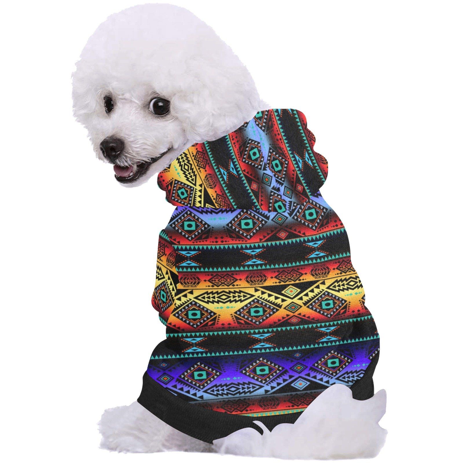California Coast Sunset Pet Dog Hoodie Pet Dog Hoodie e-joyer