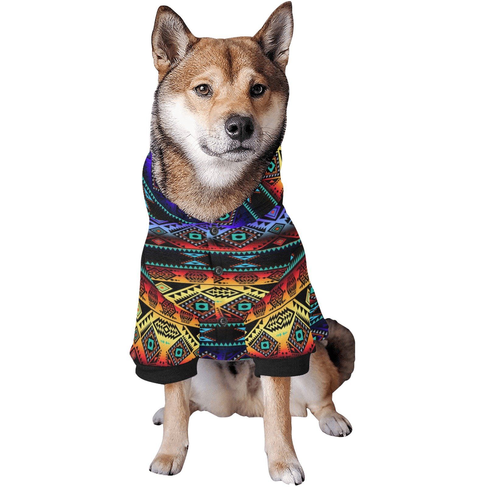 California Coast Sunset Pet Dog Hoodie Pet Dog Hoodie e-joyer