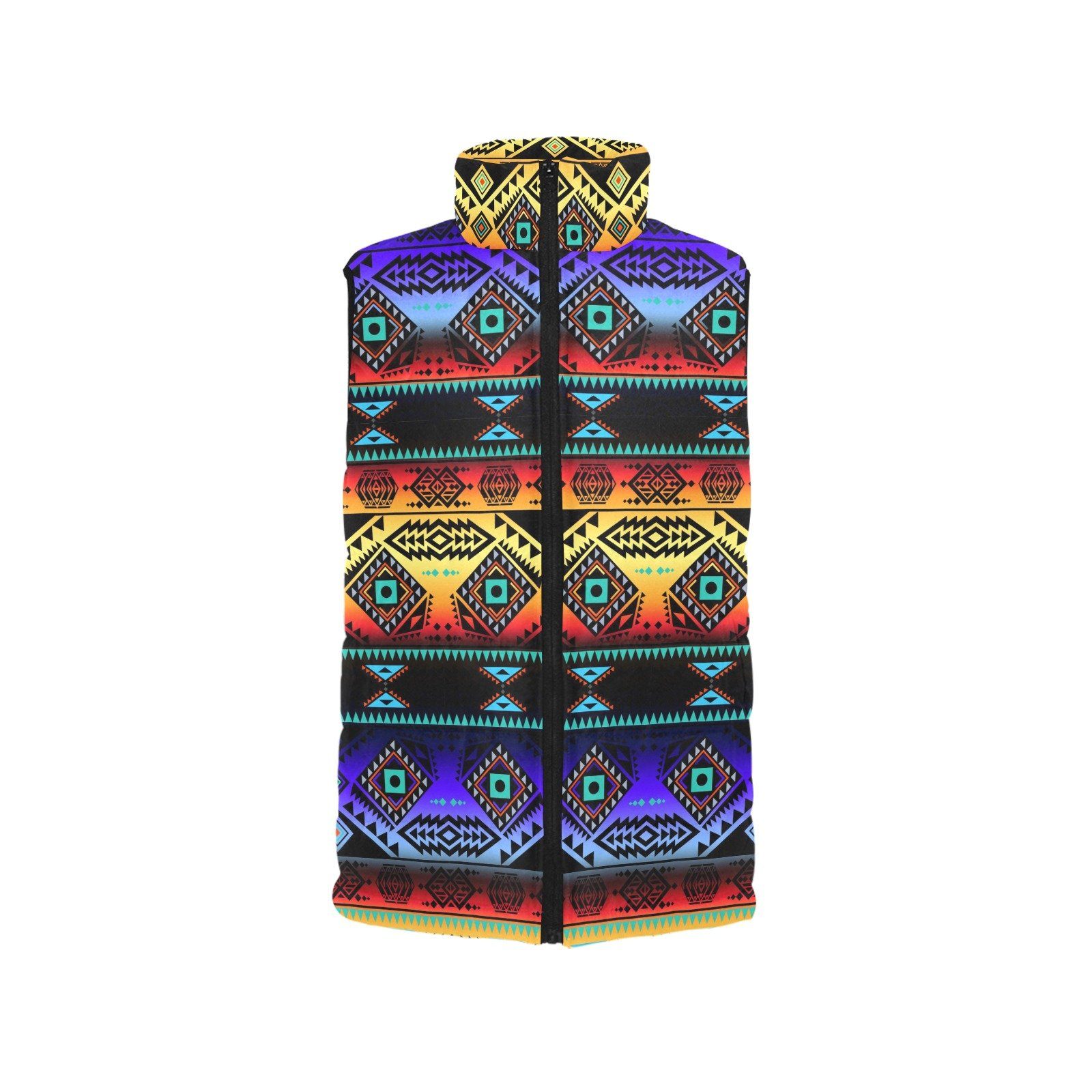 California Coast Sunset Women's Padded Vest Jacket (Model H44) Women's Padded Vest Jacket (H44) e-joyer