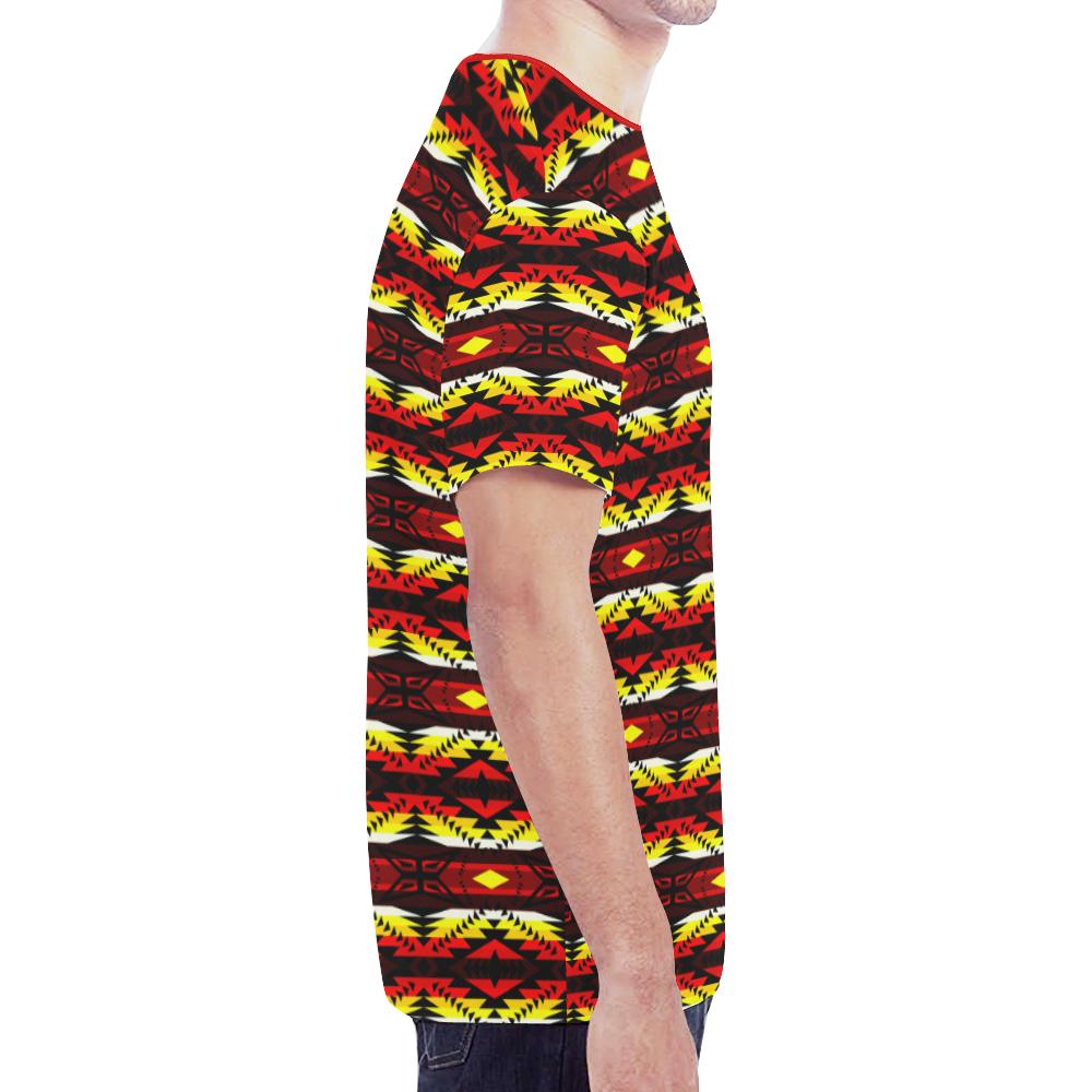 Canyon War Party New All Over Print T-shirt for Men/Large Size (Model T45) New All Over Print T-shirt for Men/Large (T45) e-joyer
