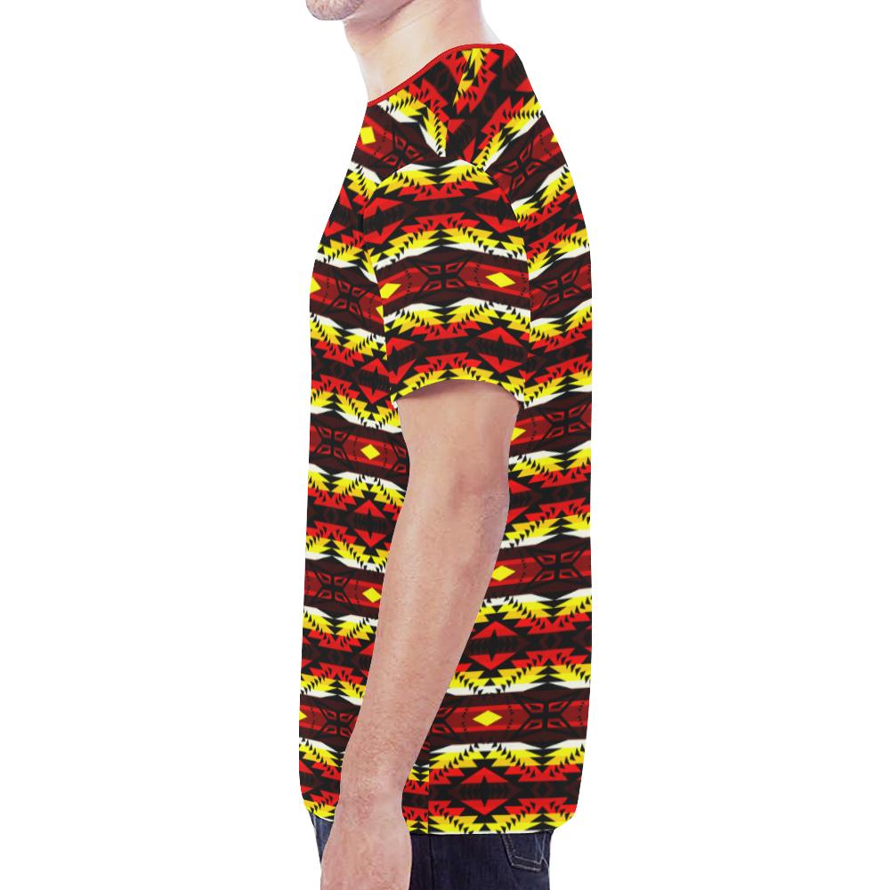 Canyon War Party New All Over Print T-shirt for Men/Large Size (Model T45) New All Over Print T-shirt for Men/Large (T45) e-joyer