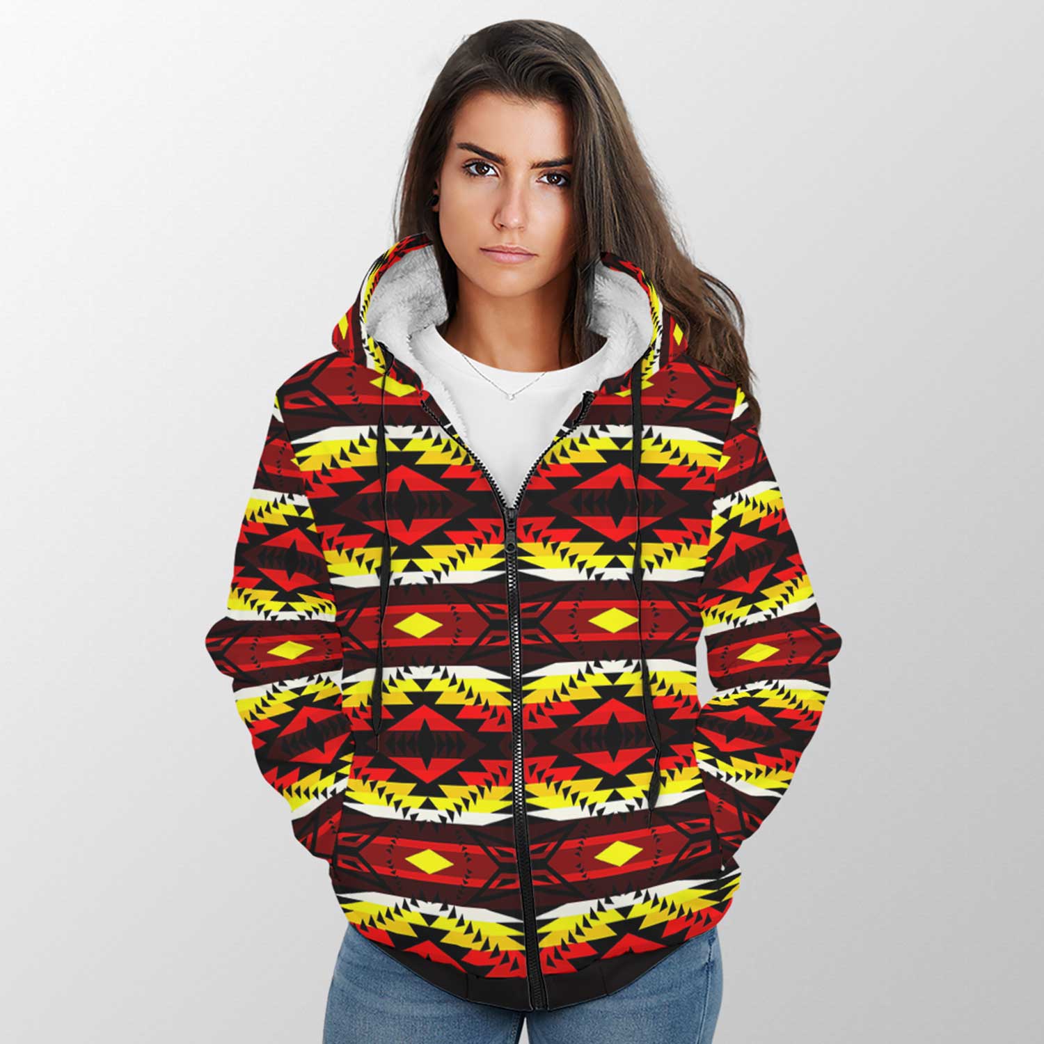 Canyon War Party Sherpa Hoodie 49 Dzine